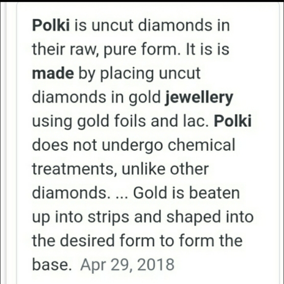 POLKI DIAMOND ARTISAN EARRINGS - Picture 3 of 9